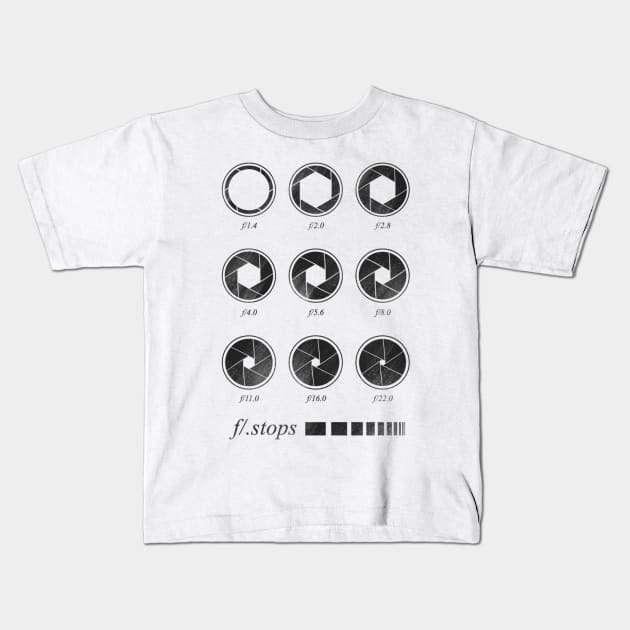 f/ stops Kids T-Shirt by flintsky